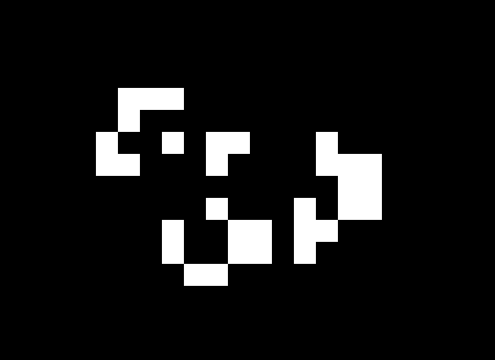 Initial setup of the Game of Life grid